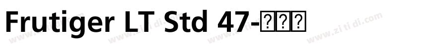 Frutiger LT Std 47字体转换